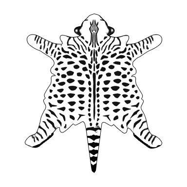 Rodzaj deseniu futra kota - wzór znaki